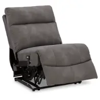 6100331 Ashley Furniture Power Armless Recliner - Slate