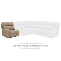 6100458 Ashley Furniture Left-arm Facing Power Recliner - Sand