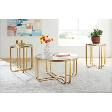 T398-13 Ashley Furniture Milloton Living Room Furniture Occasional Table Set