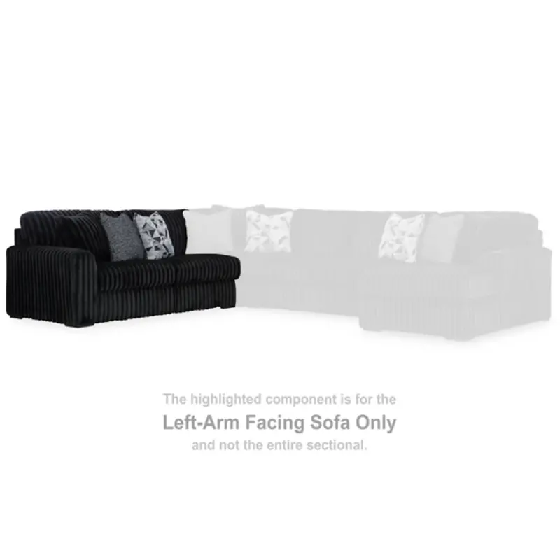 9810366 Ashley Furniture Midnight-madness Left-arm Facing Sofa