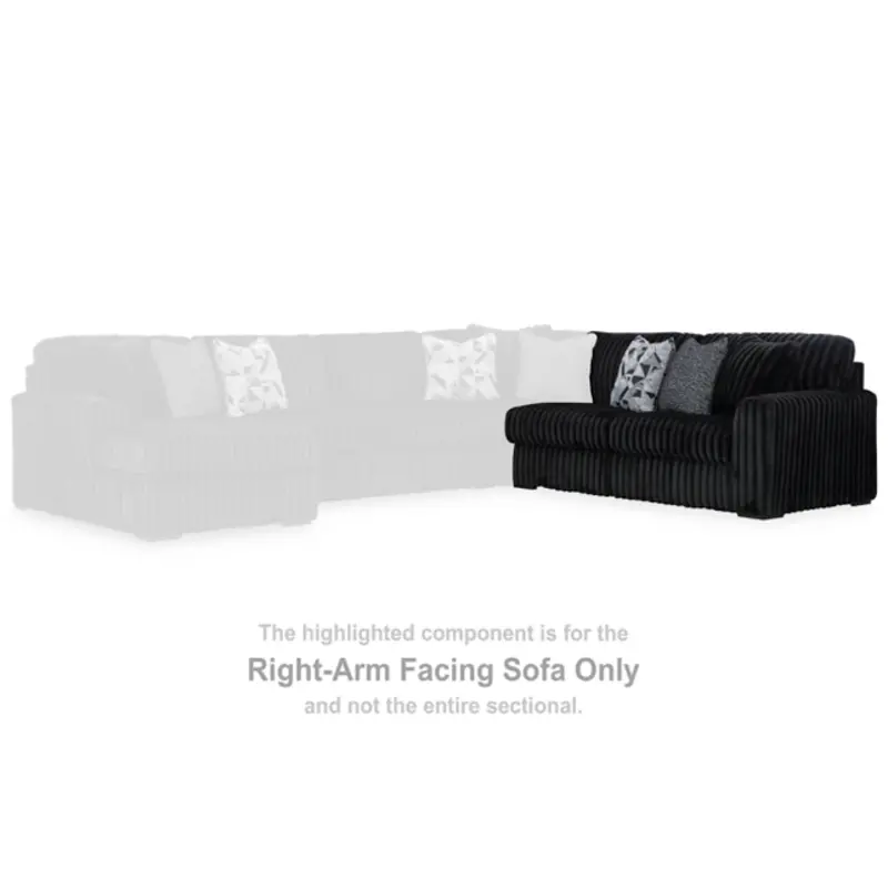 9810367 Ashley Furniture Midnight-madness Right-arm Facing Sofa