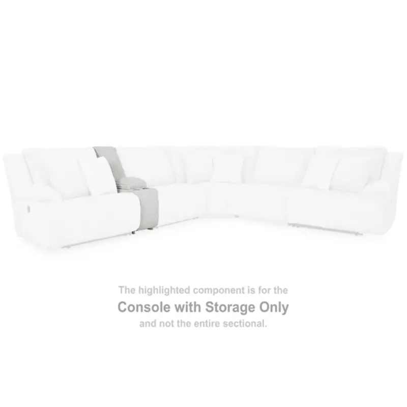 9270657 Ashley Furniture Top Tier Console With Storage - Alloy