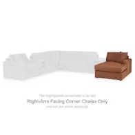 9210217 Ashley Furniture Right-arm Facing Corner Chaise - Spice
