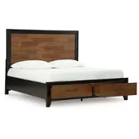 B496-57 Ashley Furniture Kraeburn Queen Panel Storage Bed