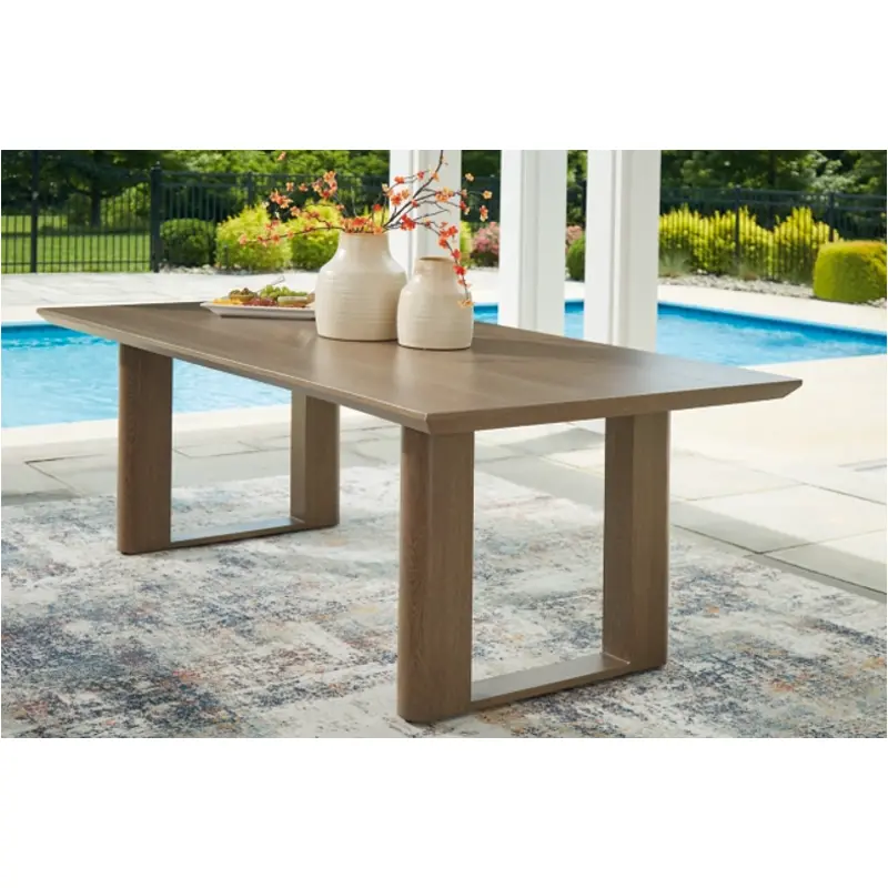 P671-625 Ashley Furniture Serene Bay Outdoor Furniture Dining Table