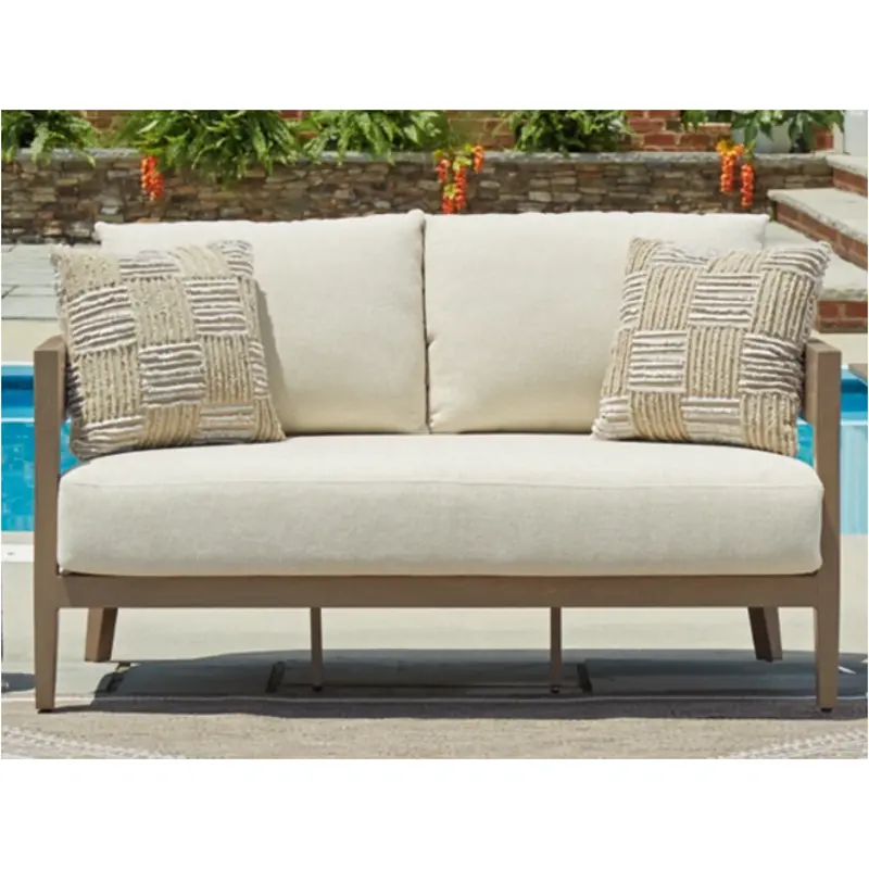 P671-835 Ashley Furniture Outdoor Loveseat With Cushion