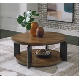 T624-8 Ashley Furniture Kraeburn Living Room Furniture Cocktail Table