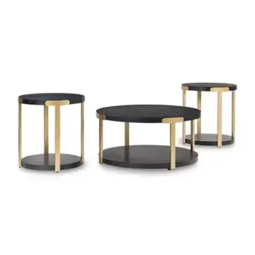 T410-13 Ashley Furniture Shylore Living Room Furniture Occasional Table Set