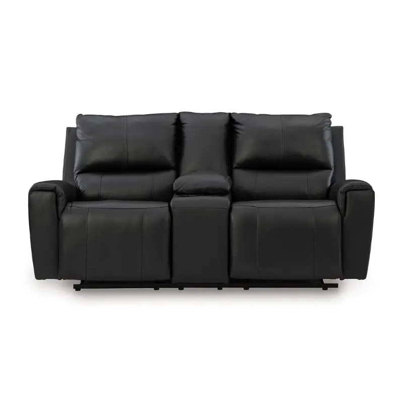 Pcu1170094 Ashley Furniture Glossmore - Black Living Room Furniture Reclining Loveseat