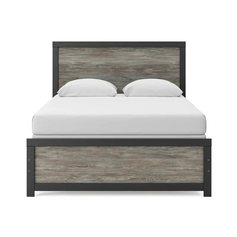 Pcb1118 Queen Bed Ashley Furniture Broachmyn - Black Gray Bedroom Furniture Bed