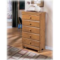 B233 46 Ashley Furniture Stages Light Brown Five Drawer Chest