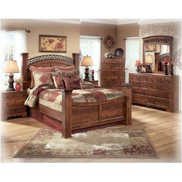 B258-77 Ashley Furniture Timberline Queen Poster Bed