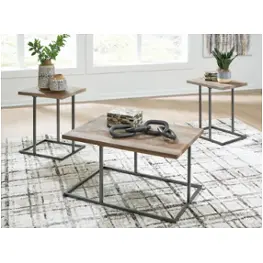 T147-13 Ashley Furniture Albreane Living Room Furniture Occasional Table Set