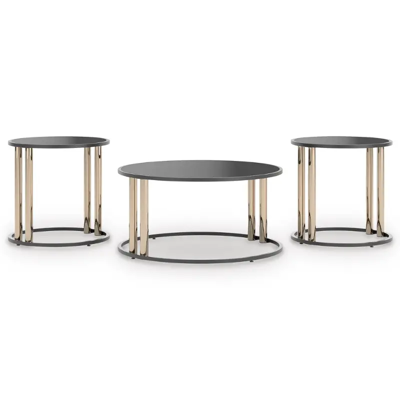 T219-13 Ashley Furniture Bittersweet Living Room Furniture Occasional Table Set