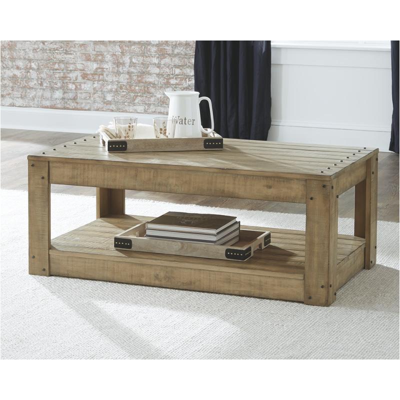 T914-1 Ashley Furniture Lindalon Living Room Furniture Cocktail Table