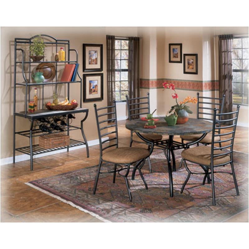 D233 15 Ashley Furniture Antigo Round, Slate Dining Room Table