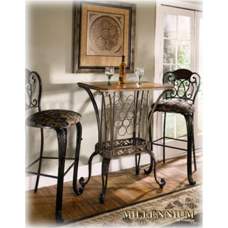 D445-130 Ashley Furniture 30in Barstool Rta Brown Finish