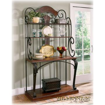 D445-76 Ashley Furniture St. Lauret Dining Room Furniture Bakers Rack