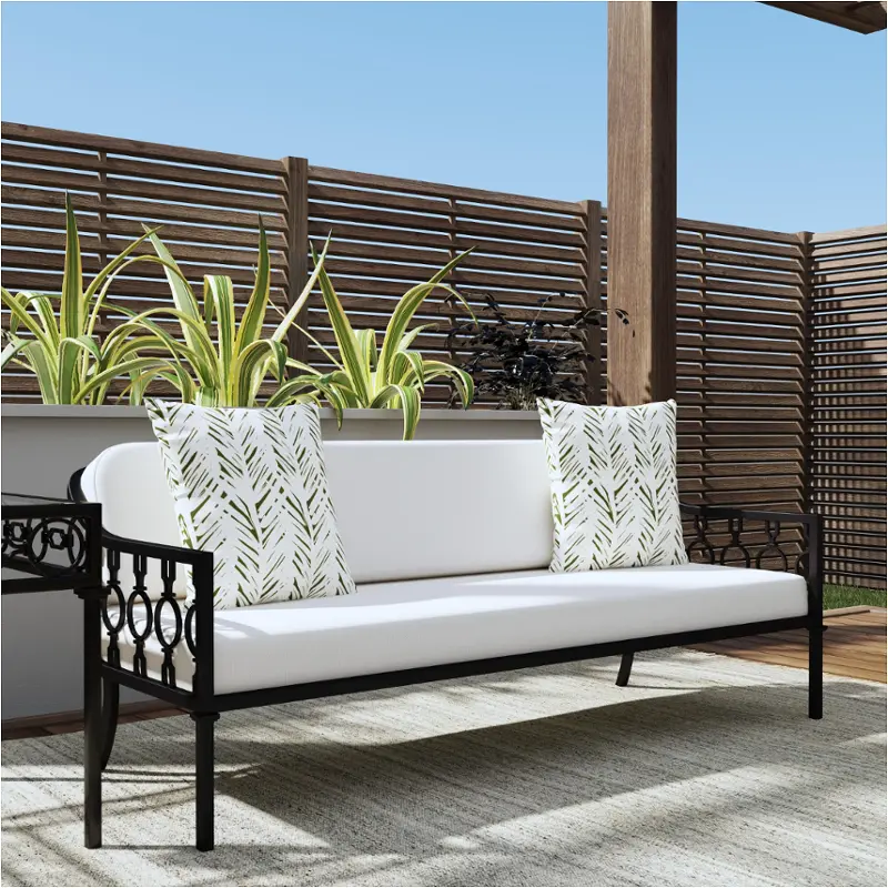 Butler Specialty Southport Black Iron Outdoor Sofa