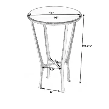 4418471 Butler Specialty Company Outdoor Furniture End Table
