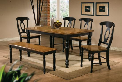 Quails Run - Almond/ebony Dinette Set Winners Only Furniture Quails Run - Almond/ebony Dining Room Furniture