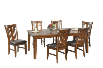 Zahara - Medium Oak Dinette Set Winners Only Furniture Zahara - Medium Oak Dining Room Furniture
