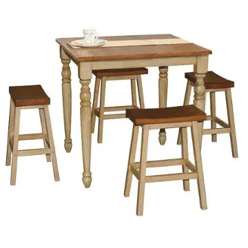 Dqt13636w Winners Only Furniture Quails Run - Wheat/almond Dining Room Furniture Counter Height Table