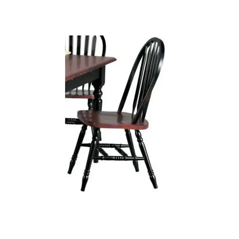 519se Winners Only Furniture Farmhouse - Cherry/ebony Dining Room Furniture Dining Chair