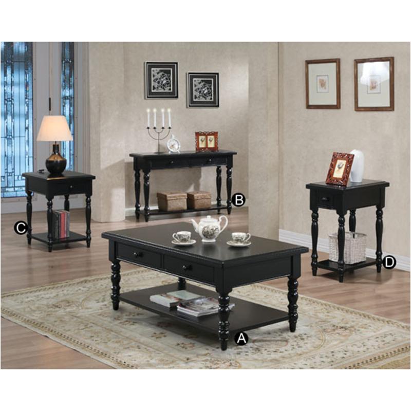 Aq100ee Winners Only Furniture 20in End Table - Ebony