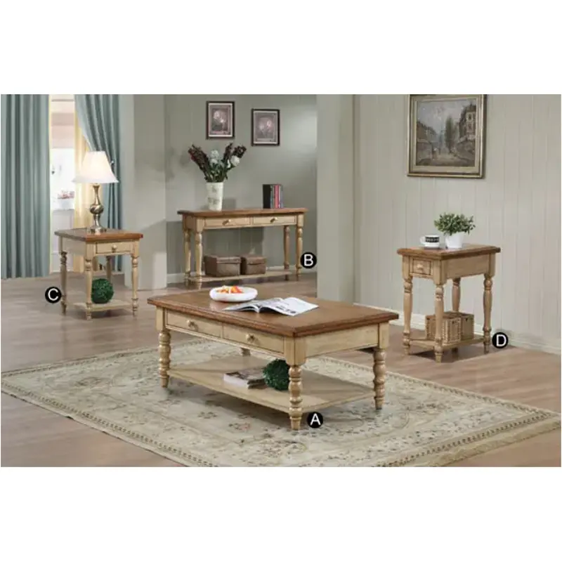 Aq100ew Winners Only Furniture Quails Run - Wheat/almond Living Room Furniture End Table