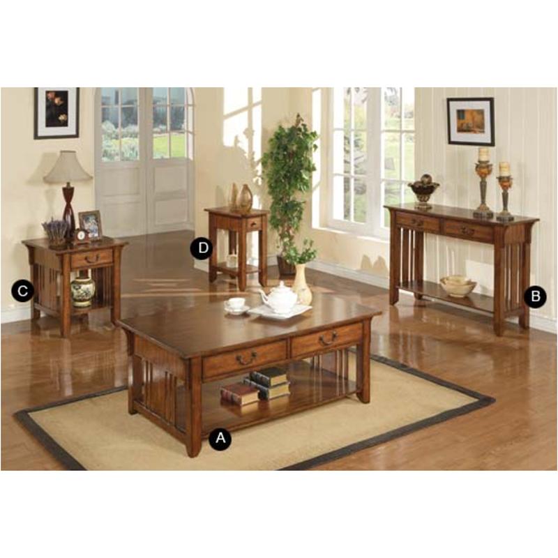 Azh100c Winners Only Furniture 50in, Mission Oak Coffee Table And End Tables
