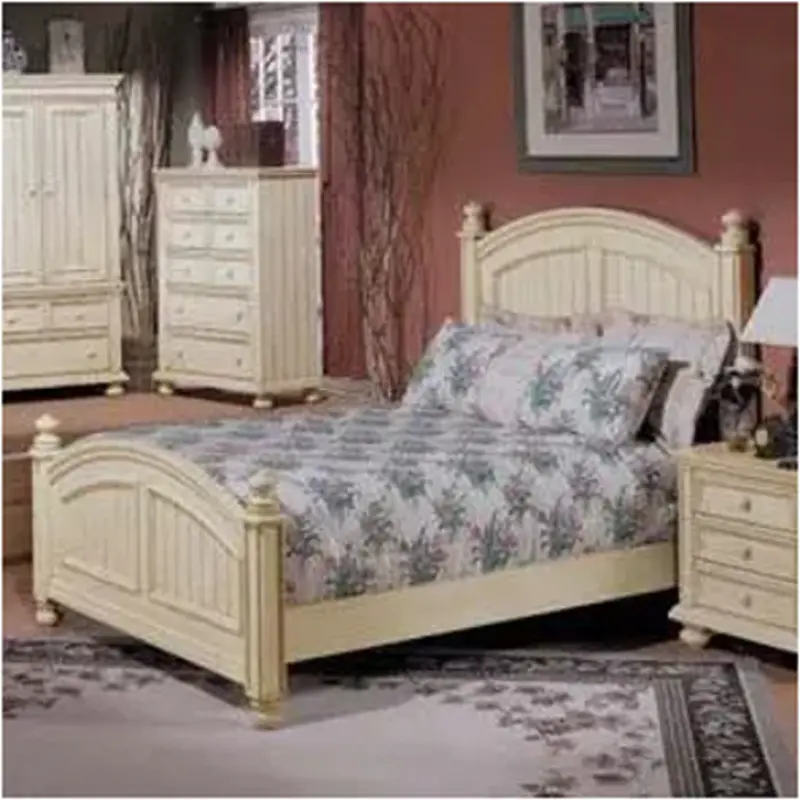 Bb1001q-h Winners Only Furniture Cape Cod - Buttermilk Bedroom Furniture Bed
