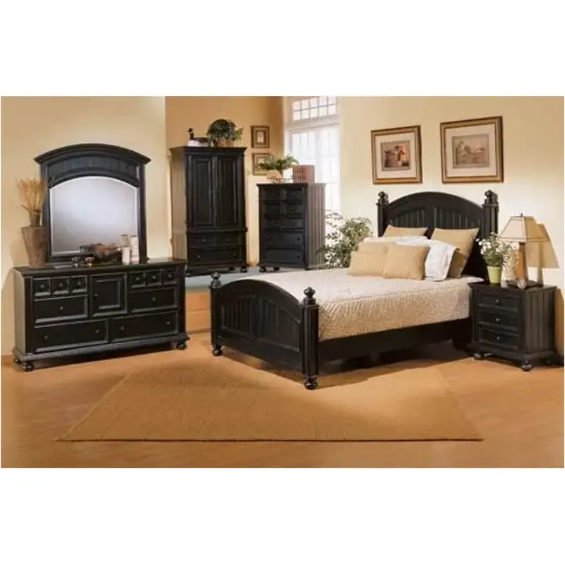 Be1001q-h Winners Only Furniture Cape Cod - Ebony Bedroom Furniture Bed
