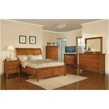 Bv1001qs-h Winners Only Furniture Vintage - Cognac Bedroom Furniture Bed