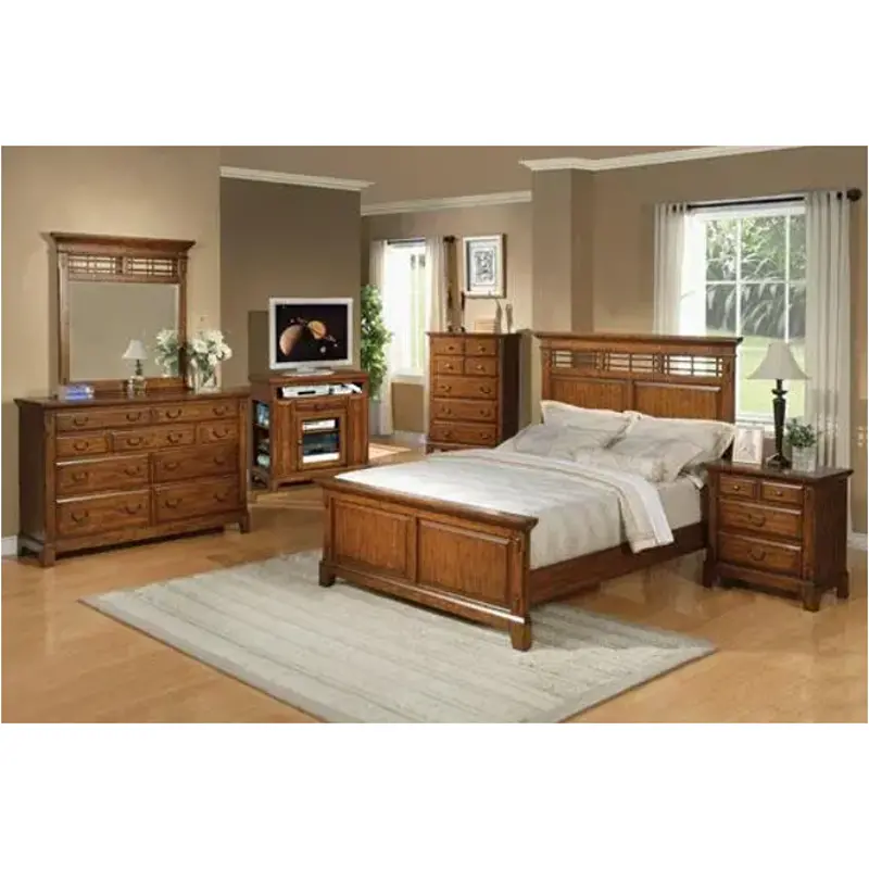 Bz1001q-h Winners Only Furniture Zahara - Medium Oak Bedroom Furniture Bed