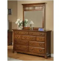Bz1006 Winners Only Furniture Zahara - Medium Oak Bedroom Furniture Dresser