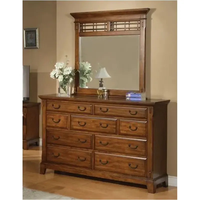 Bz1009 Winners Only Furniture Zahara - Medium Oak Bedroom Furniture Mirror