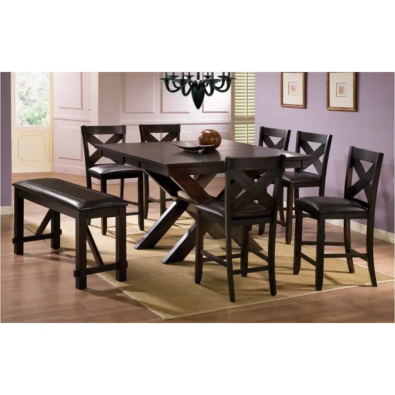 Dext15454-t Winners Only Furniture Edgewater - Espresso Dining Room Furniture Counter Height Table