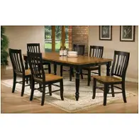 Dq14278ae Winners Only Furniture Quails Run - Almond/ebony Dining Room Furniture Dinette Table