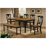Dq1451sae Winners Only Furniture Quails Run - Almond/ebony Dining Room Furniture Dinette Chair