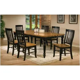 Dq1452sae Winners Only Furniture Quails Run - Almond/ebony Dining Room Furniture Dinette Chair