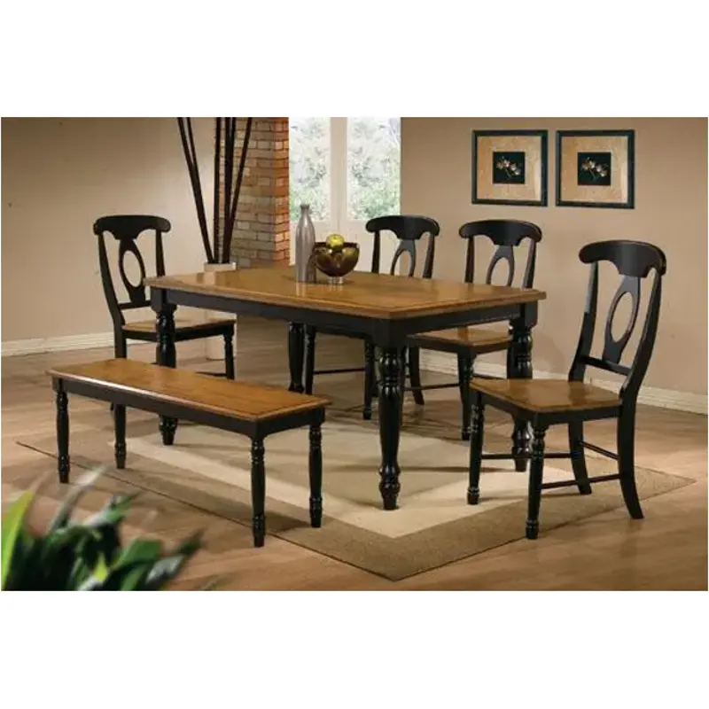 Dq1455ae Winners Only Furniture Quails Run - Almond/ebony Dining Room Furniture Benche