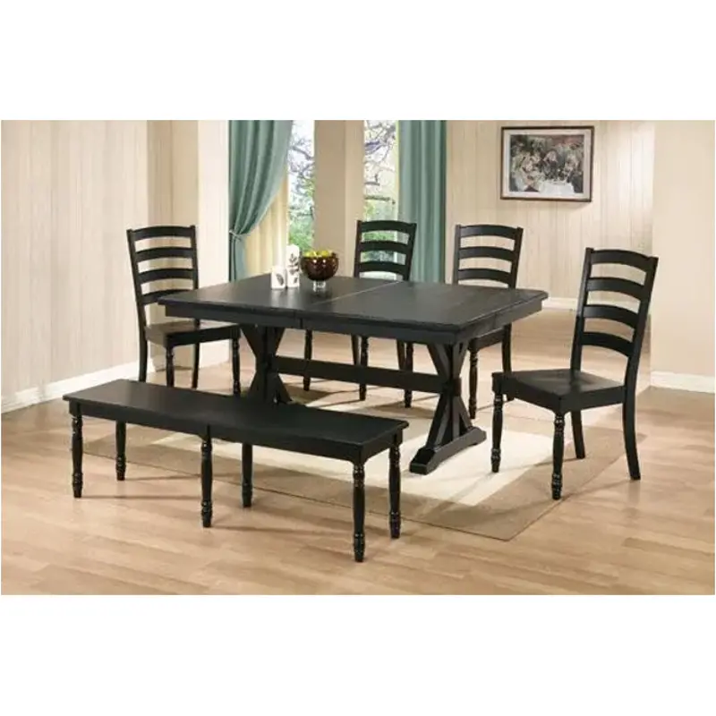 Dq1456e Winners Only Furniture Quails Run - Ebony Dining Room Furniture Benche