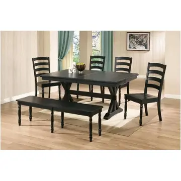 Dq1456e Winners Only Furniture Quails Run - Ebony Dining Room Furniture Benche
