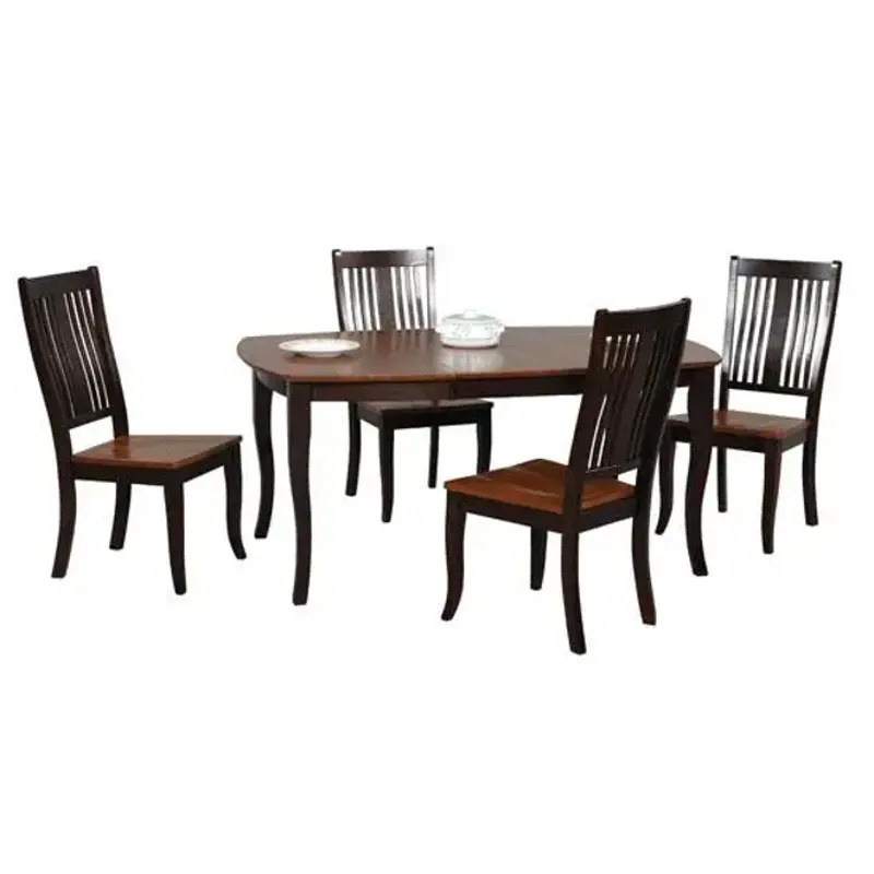Ds451scx Winners Only Furniture Santa Fe - Chestnut/espresso Dining Room Furniture Dinette Chair