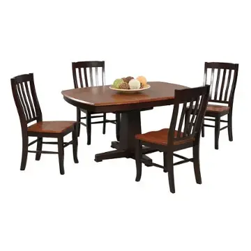 Ds452scx Winners Only Furniture Santa Fe - Chestnut/espresso Dining Room Furniture Dinette Chair