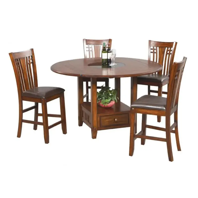 Dzh54260t Winners Only Furniture Zahara - Medium Oak Dining Room Furniture Counter Height Table