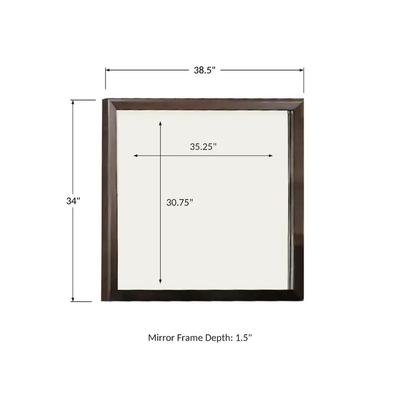 Bth1009 Winners Only Furniture Tamarack - Hazelnut Bedroom Furniture Mirror