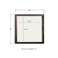 Bth1009 Winners Only Furniture Tamarack - Hazelnut Bedroom Furniture Mirror