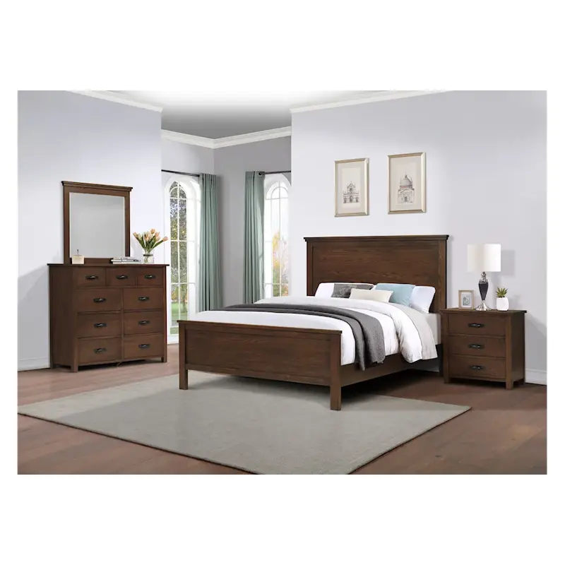 Bcu1001qh Winners Only Furniture Cumberland - Dark Brown Bedroom Furniture Bed